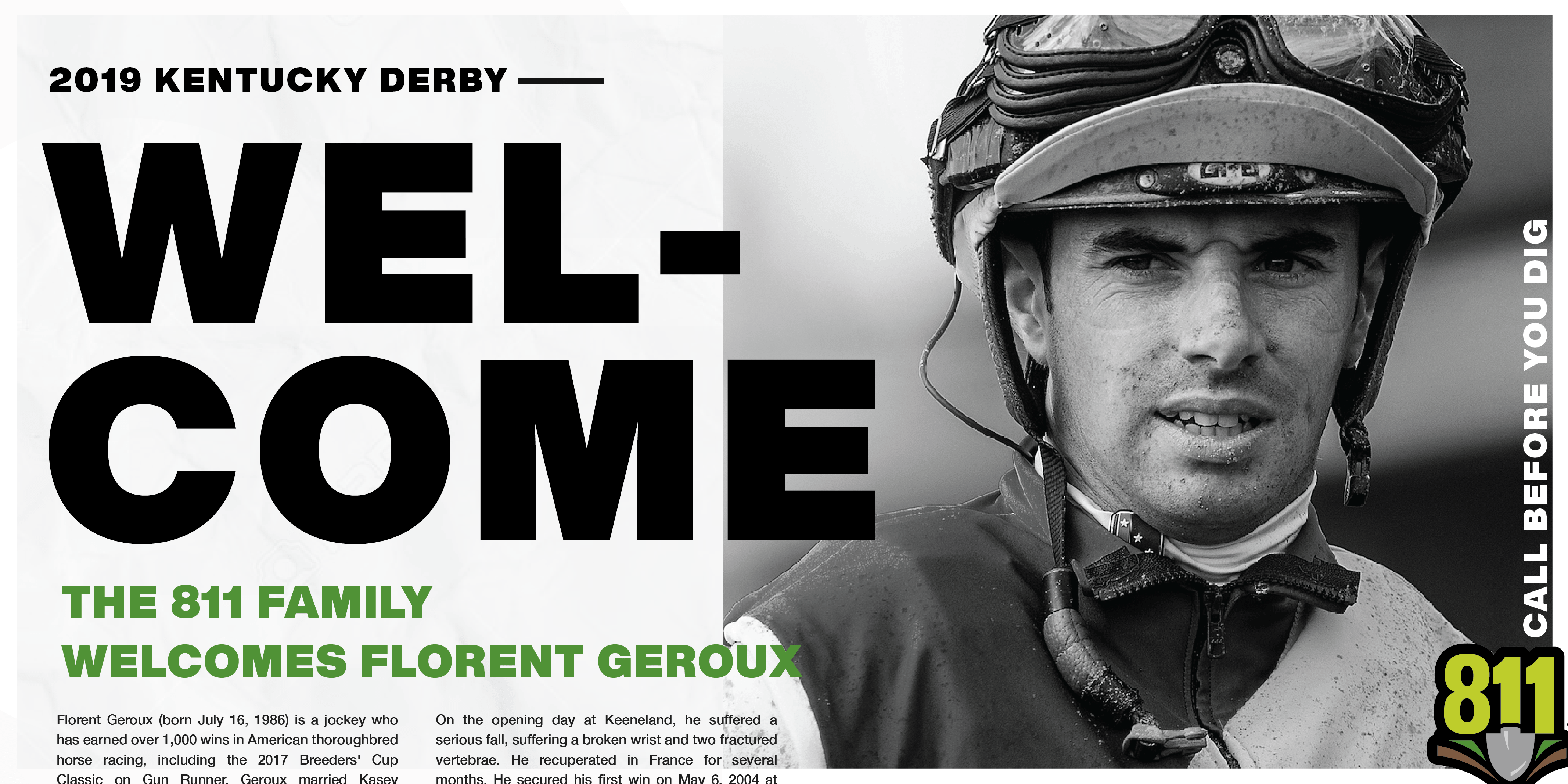 Florent Geroux social media graphic